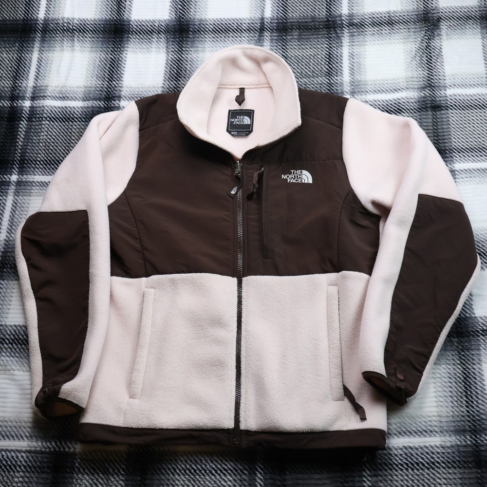 The North Face Denali Polartec Fleece Jacket Brown Pink Womens Medium